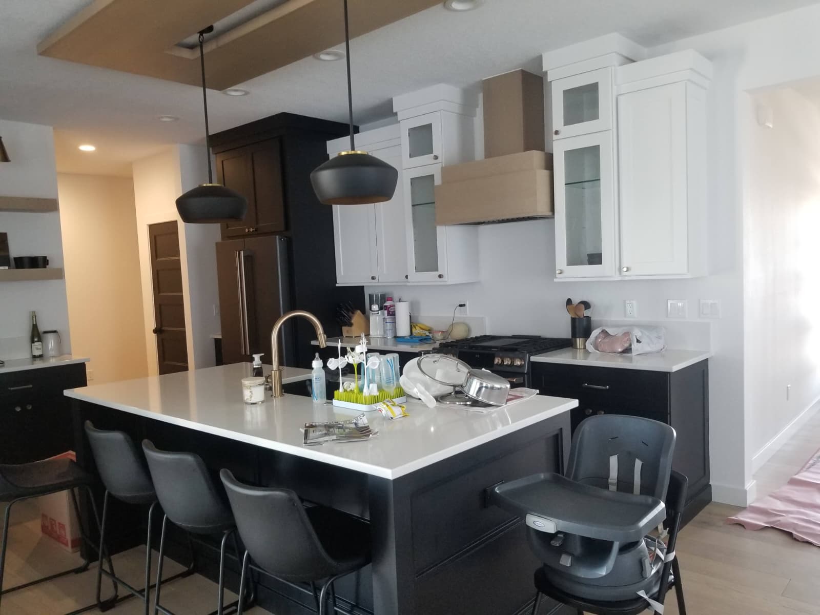 Interior wall and trim painting work